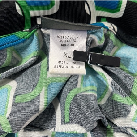 Women’s Dots Classy Multi-Color Wrap Around V-Neck (XL) CD24 - Picture 4 of 6